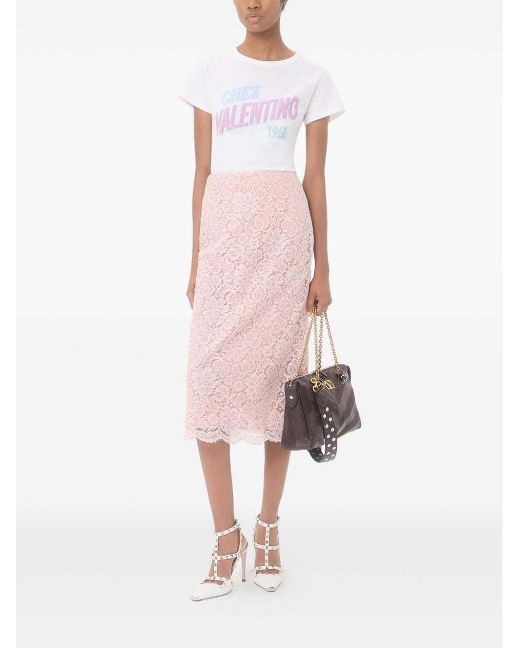 Valentino White Chez Cotton T-Shirt
