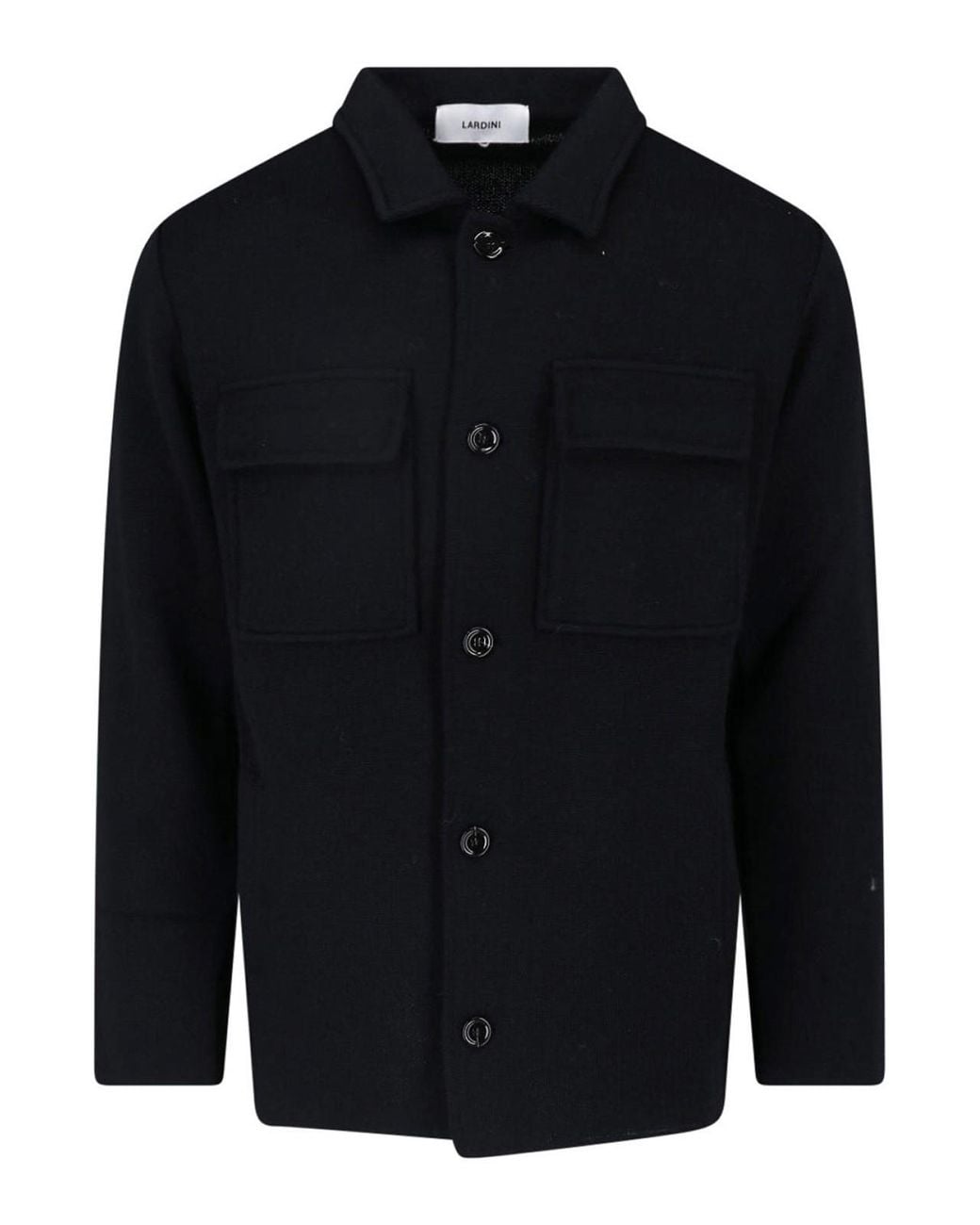 Lardini Blue Virgin Wool Shirt for men