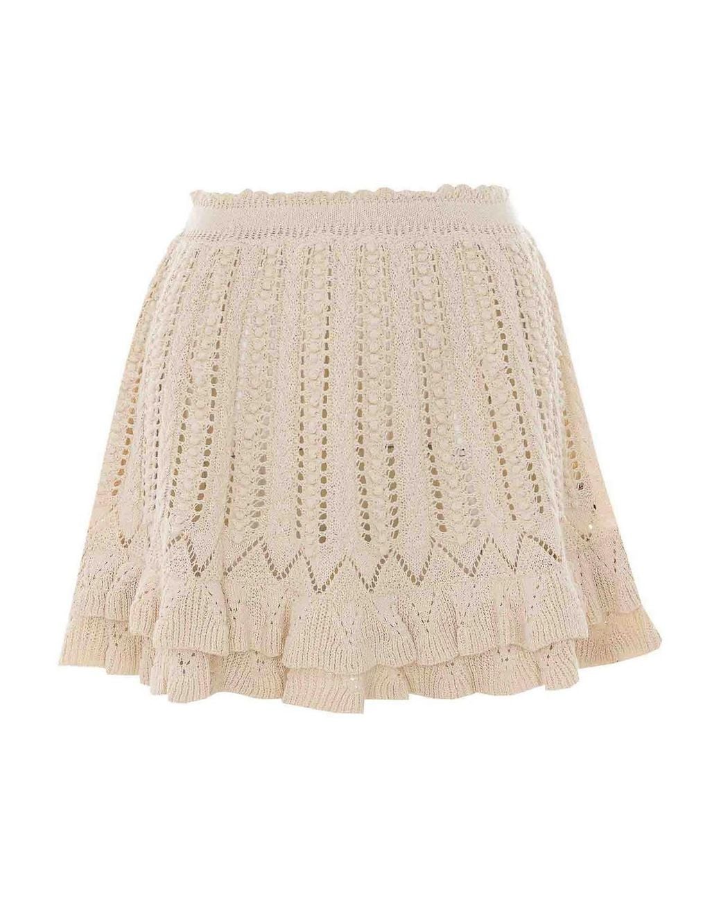 Isabel Marant Natural Ecru Nelle Mini Skirt