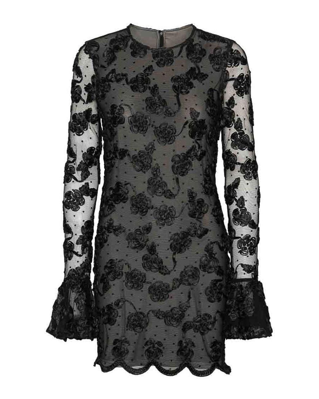 ROTATE BIRGER CHRISTENSEN Black Mini Dress