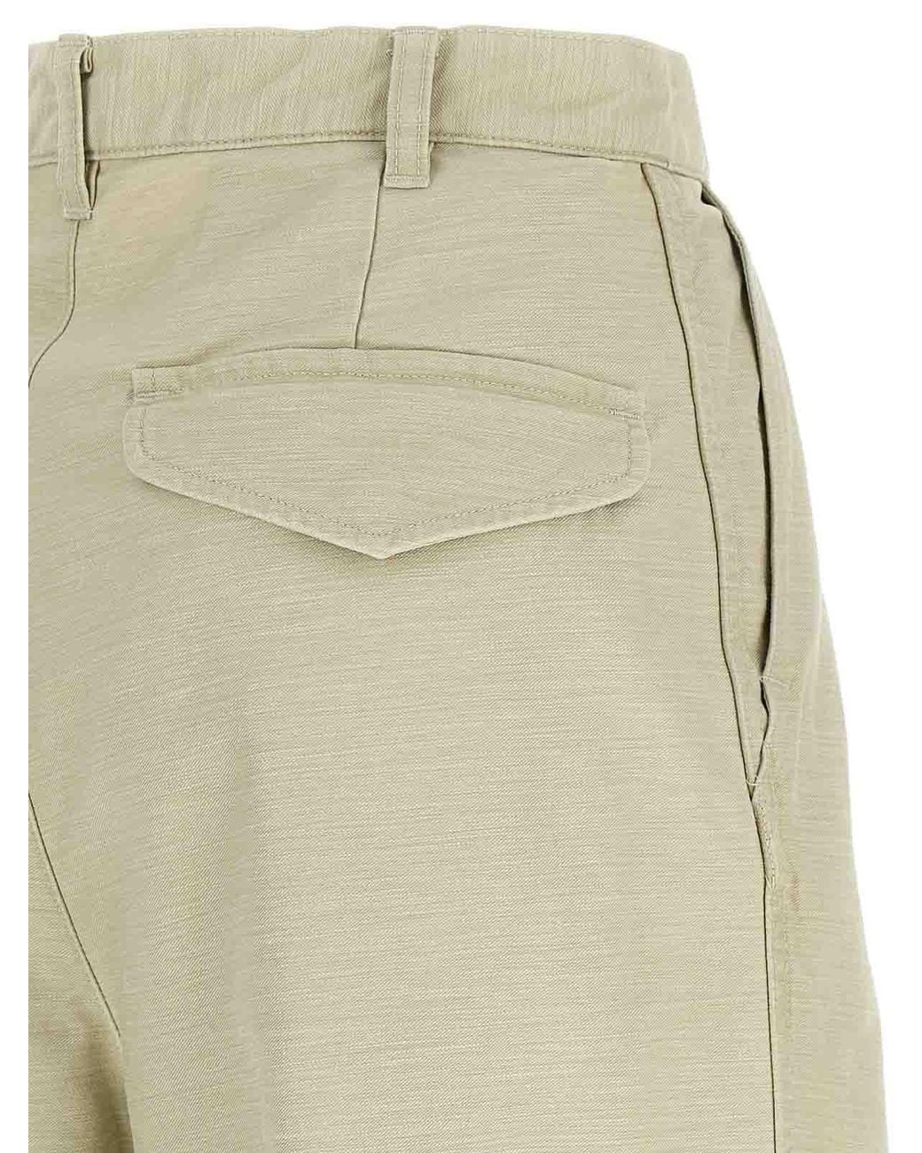 Auralee Natural Cargo Pants