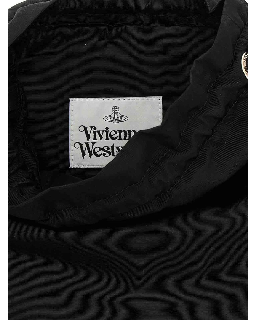 Vivienne Westwood Black Drawstring Pouch Handbag