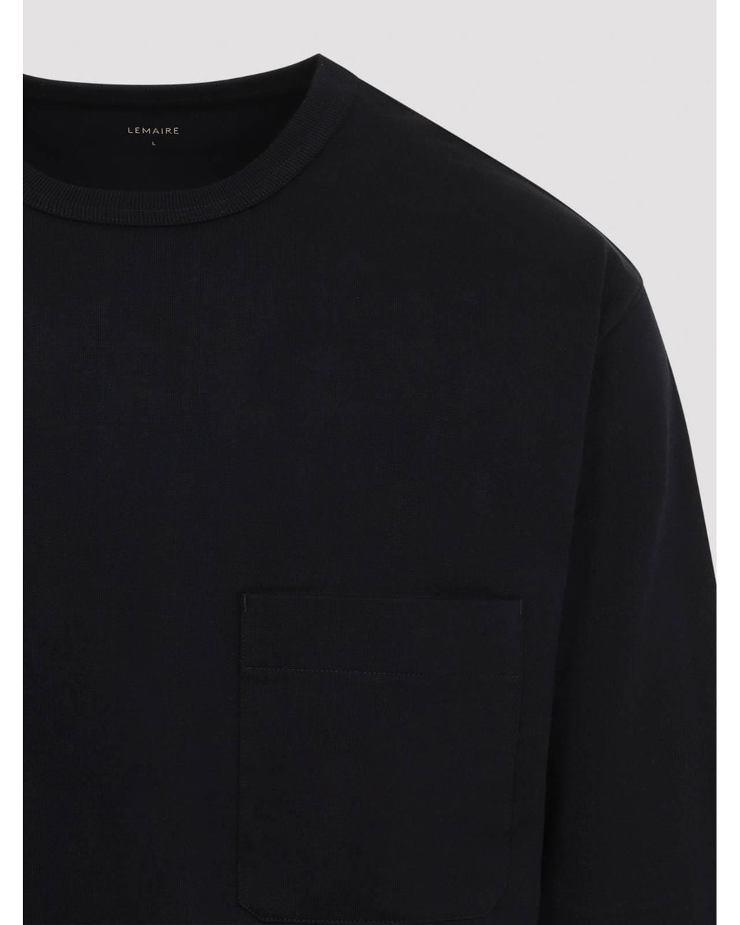 Lemaire Blue Long Sleeve Boxy T-Shirt for men