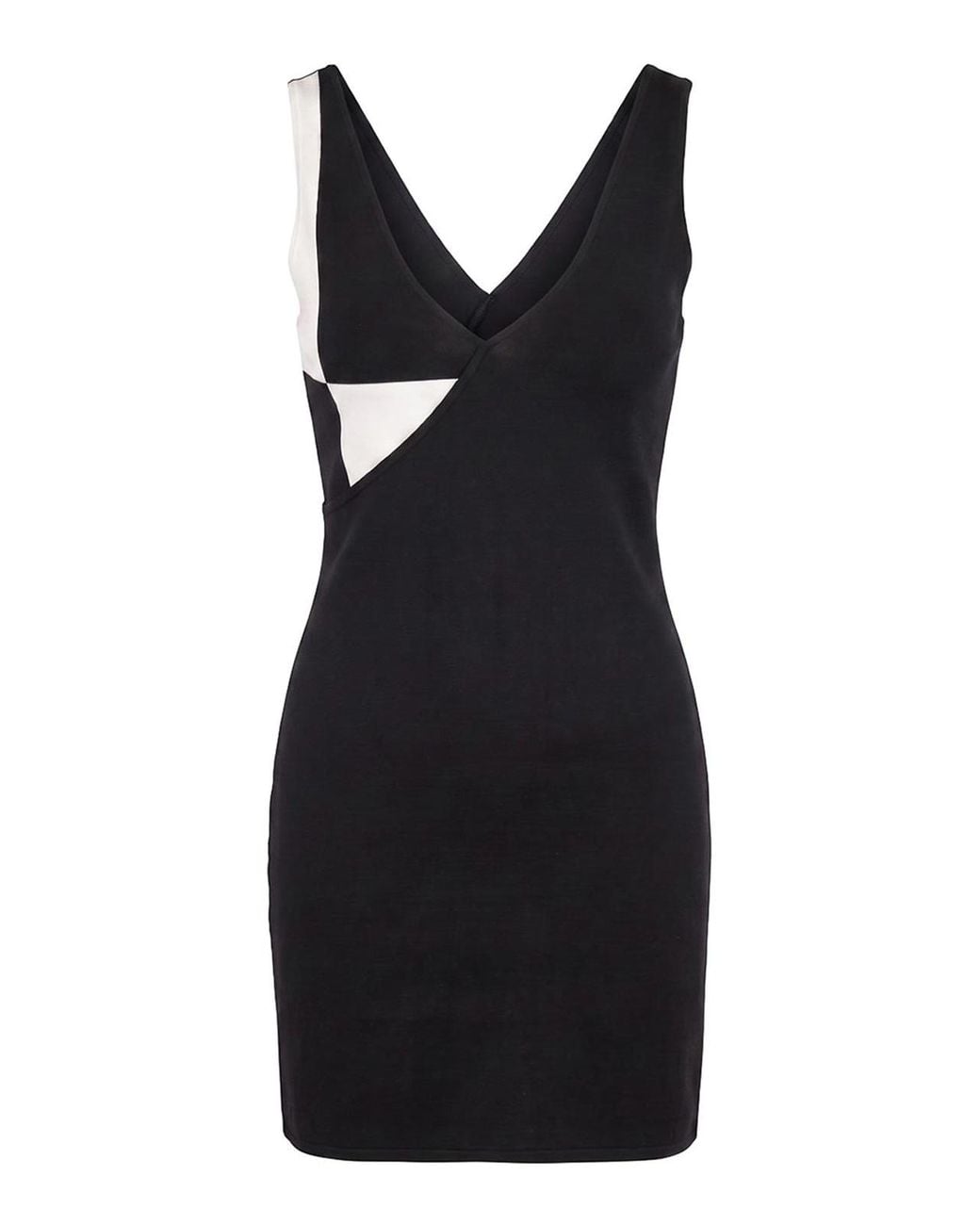 Versace Black Stretch Wool Knit Mini Dress