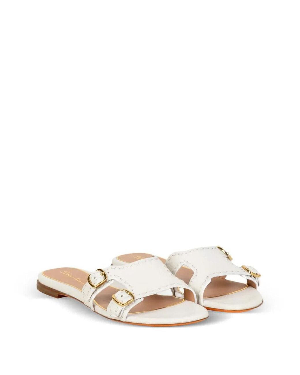 Santoni Natural Didi Slippers Flat