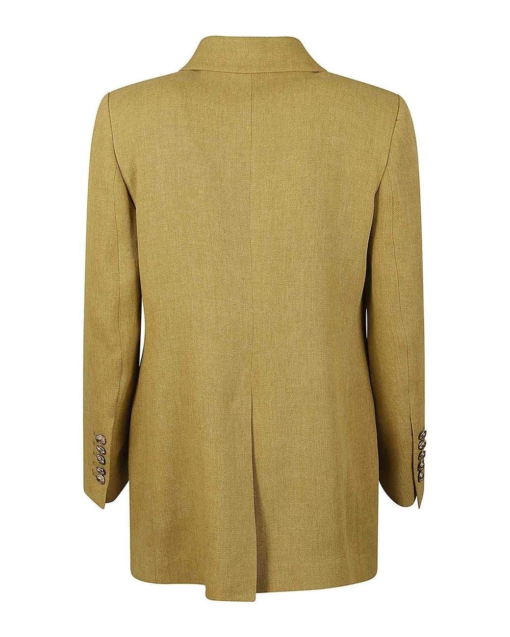 SAULINA Green Linen Jacket