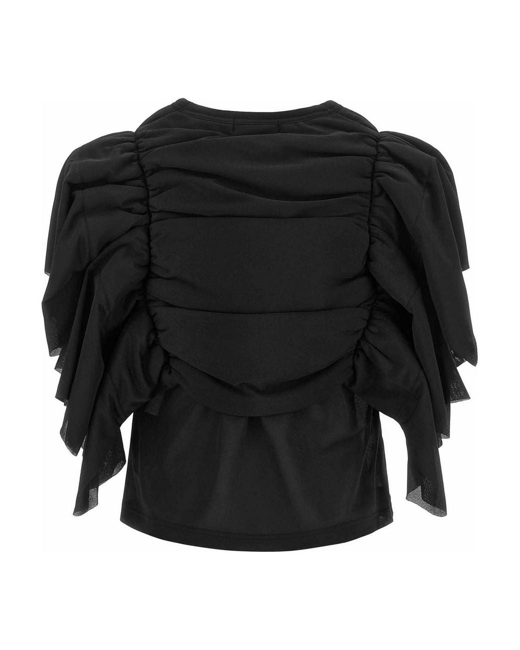 Comme des Garçons Black Ruffle Top