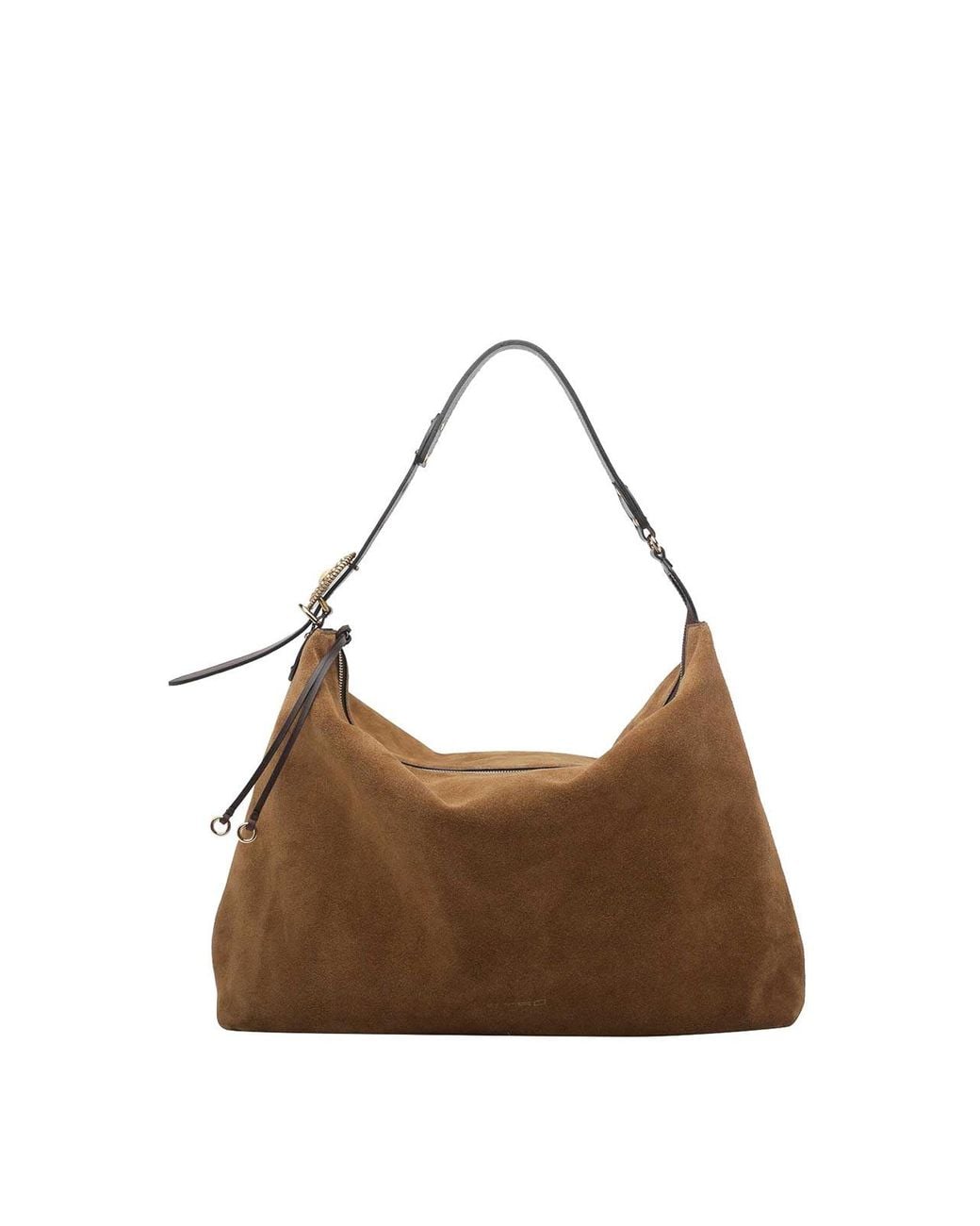 Etro Brown Suede Shoulder Bag