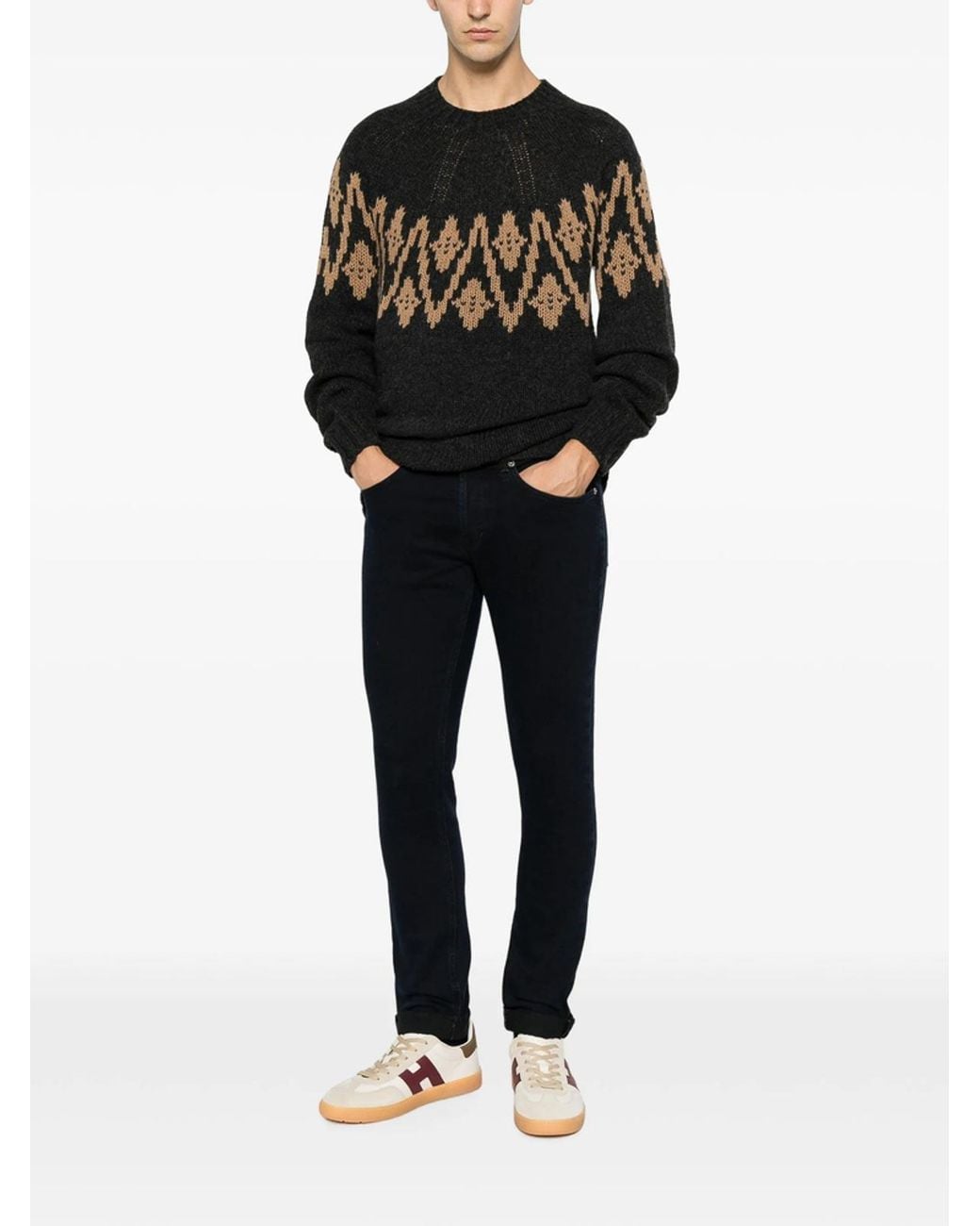 Dondup Black Sweater for men