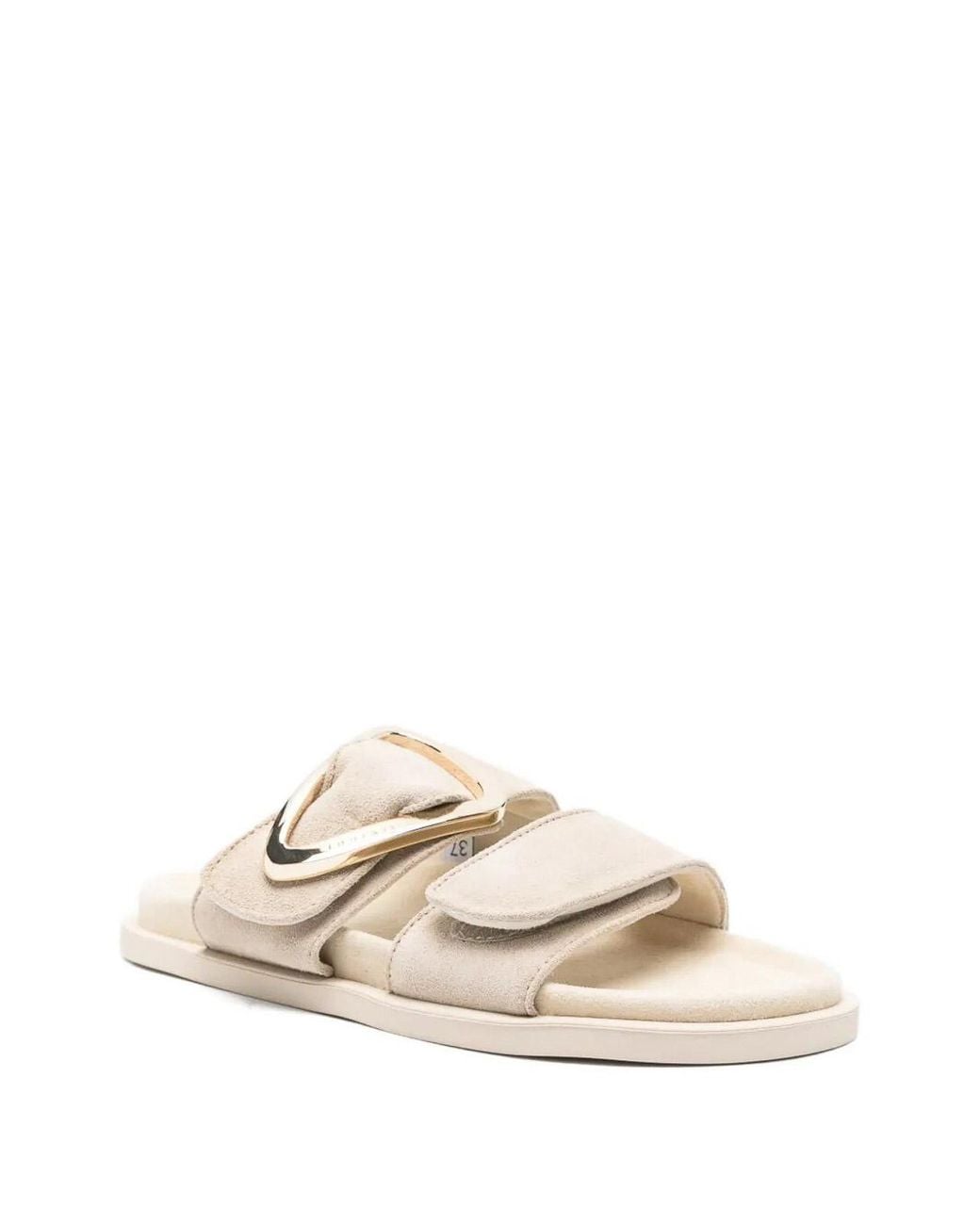 Inuikii White Dreamer Buckle Slippers