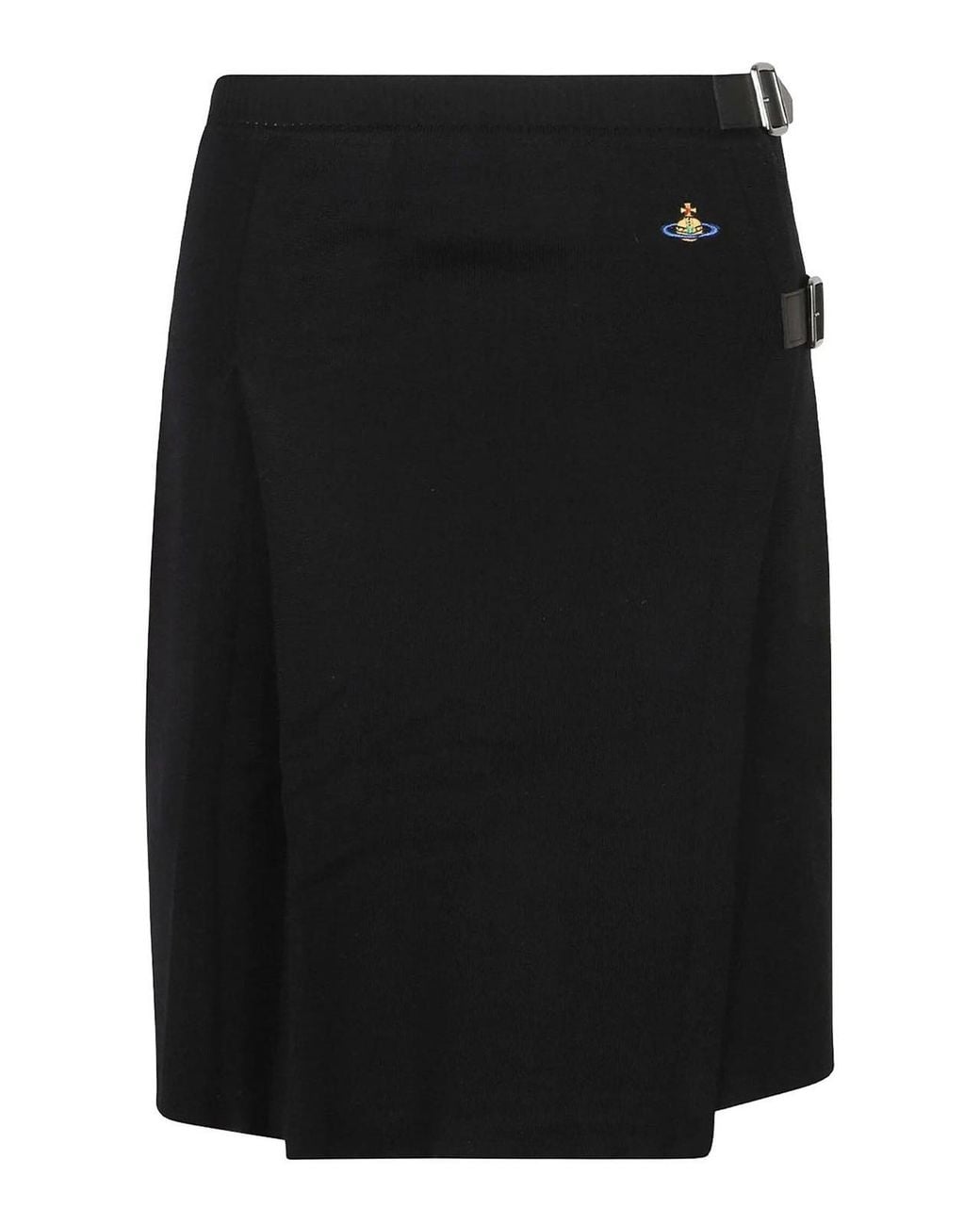Vivienne Westwood Alex Wool Kilt Skirt in Black | Lyst