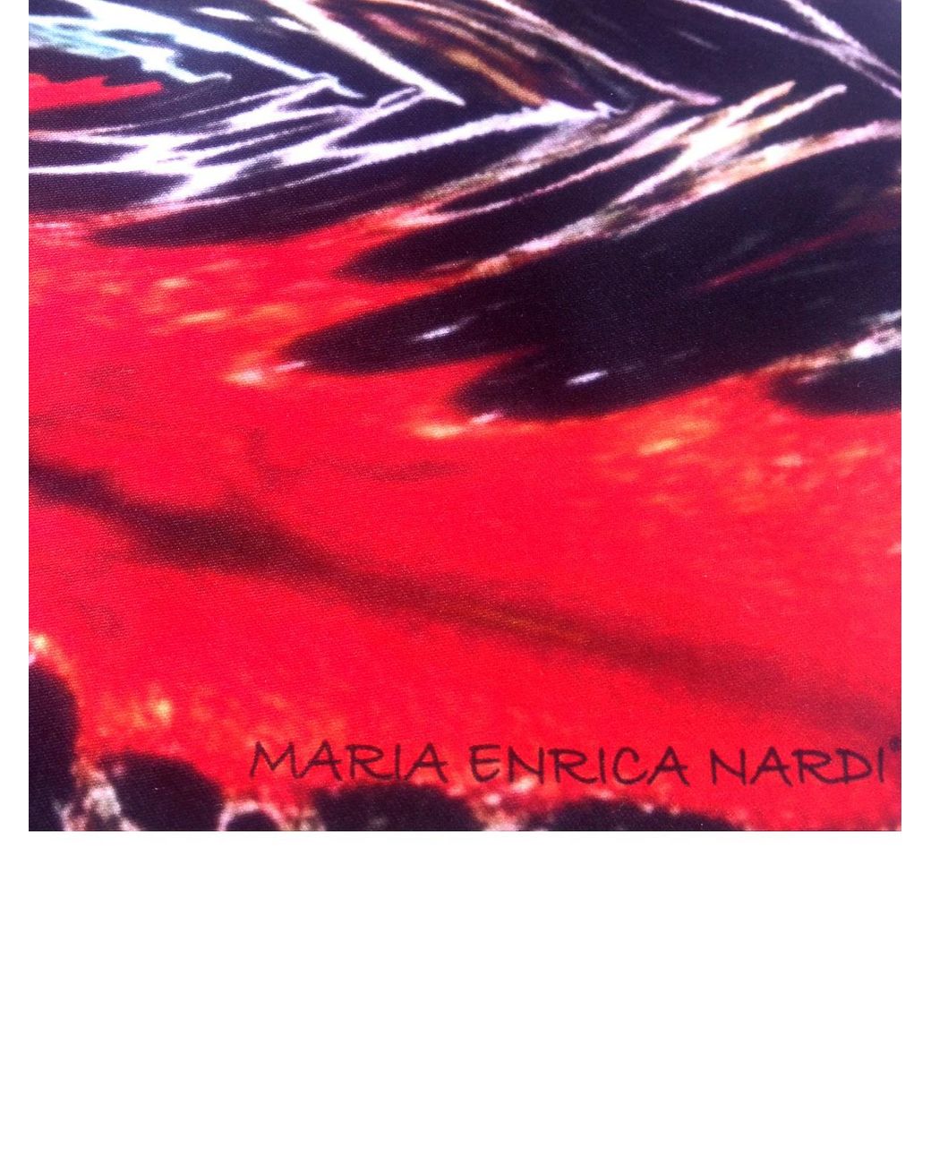 MARIA ENRICA NARDI Red Artemide Satin Bag