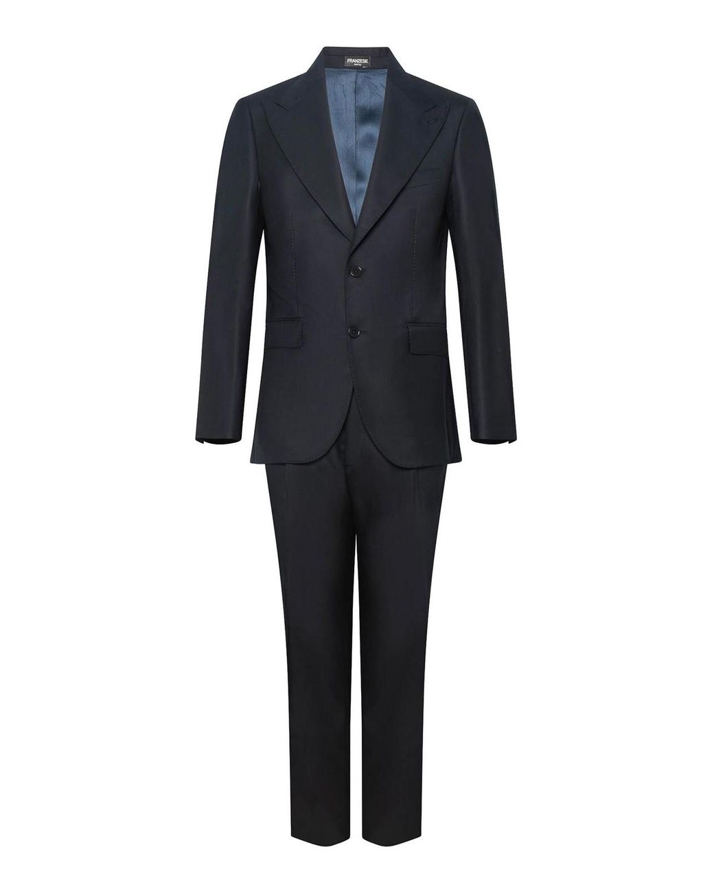 Franzese Collection Blue Single-Breasted Rolls-Royce Style Suit for men
