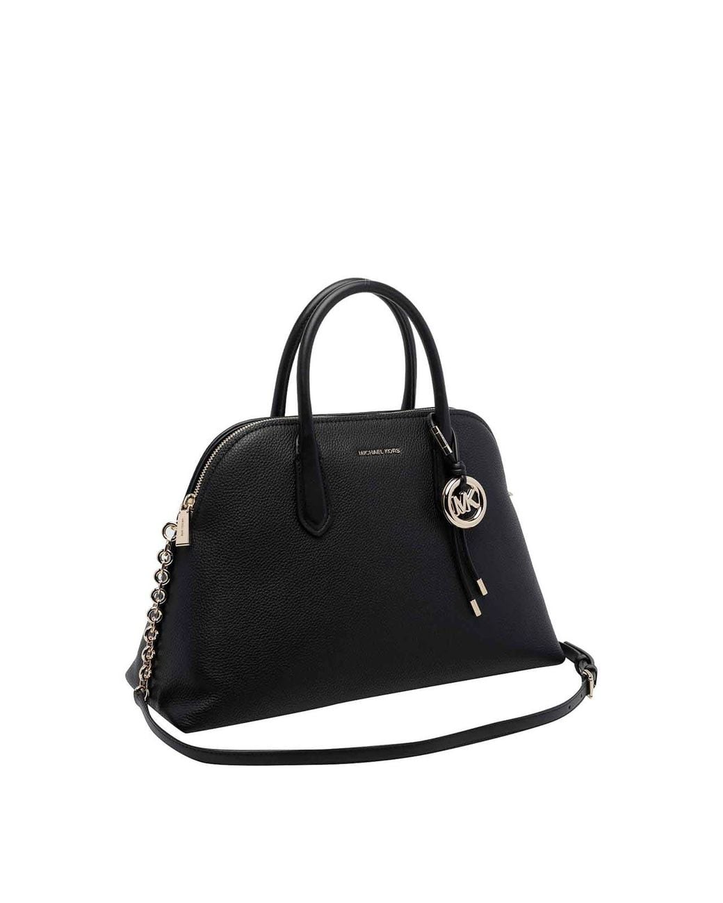 MICHAEL Michael Kors Black Large Freddie Satchel Bag