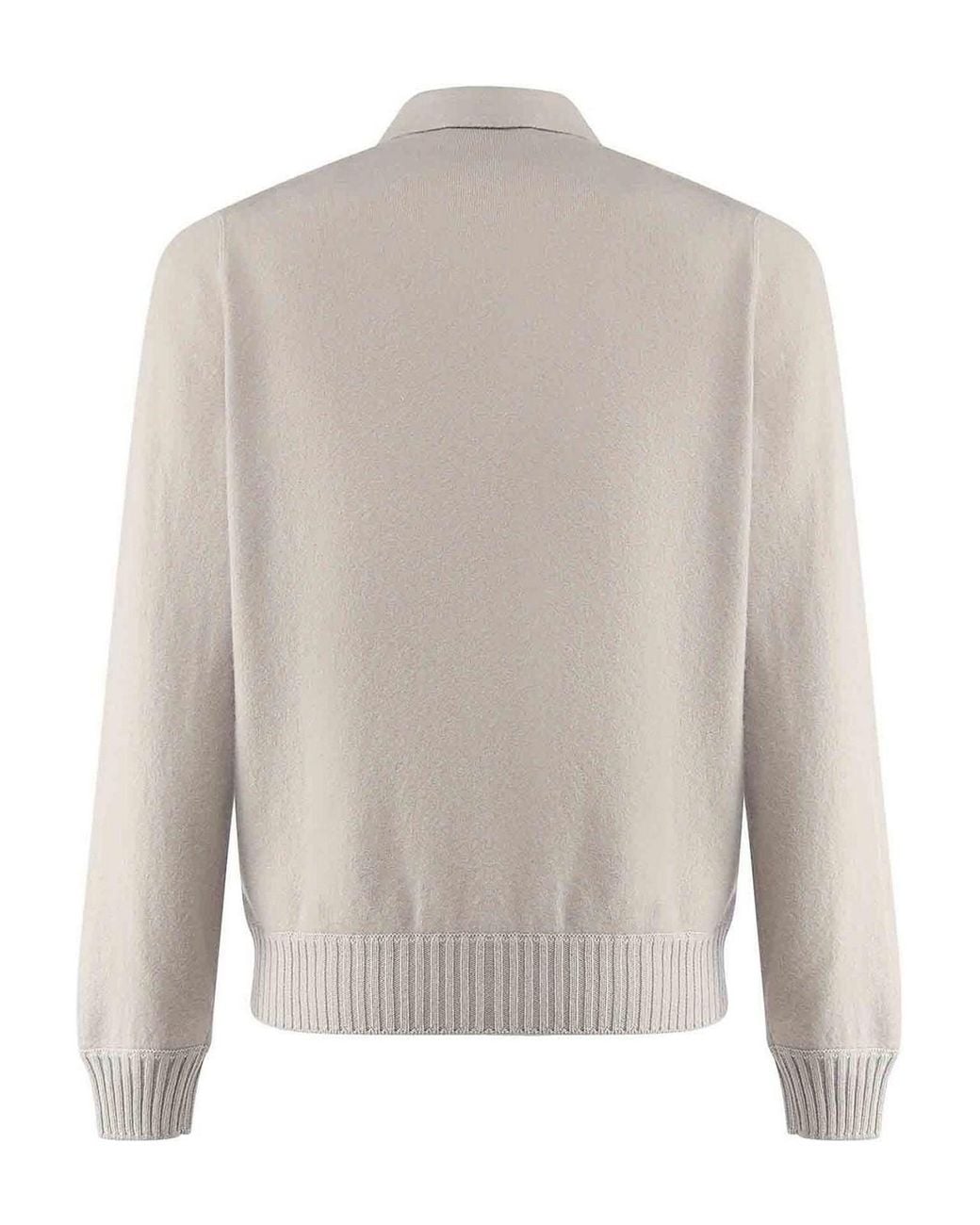 Giuliano Galiano White Virgin Wool Polo Shirt for men
