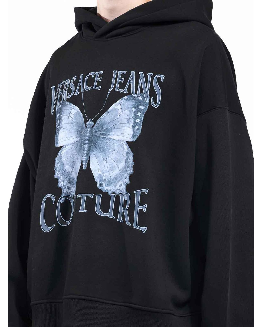 Versace Jeans Couture Blue Butterfly Hoodie for men