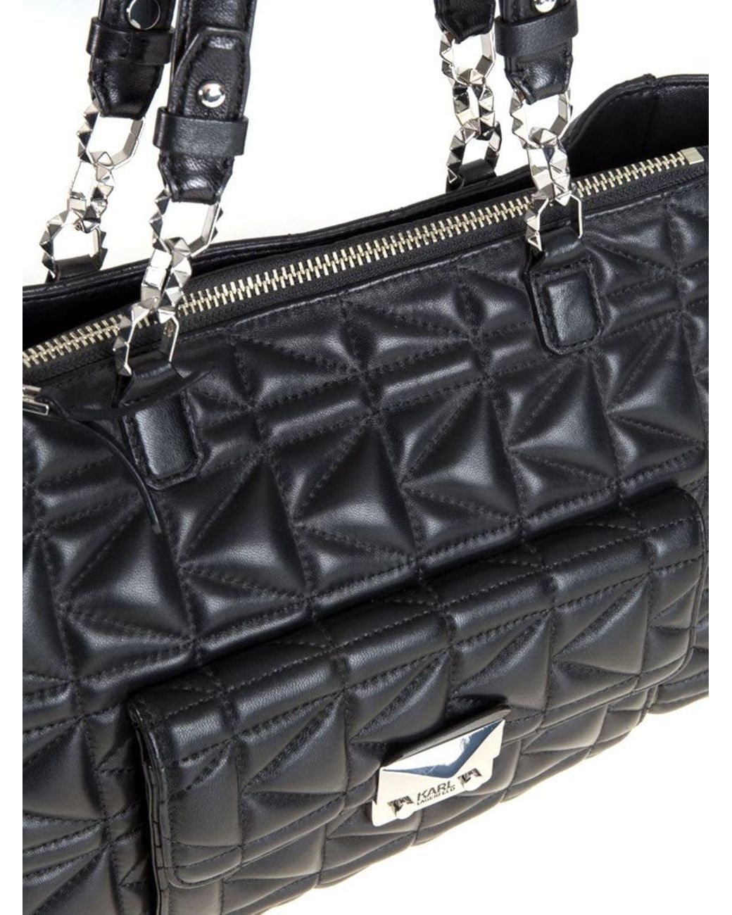 Karl Lagerfeld Black Leather Bag