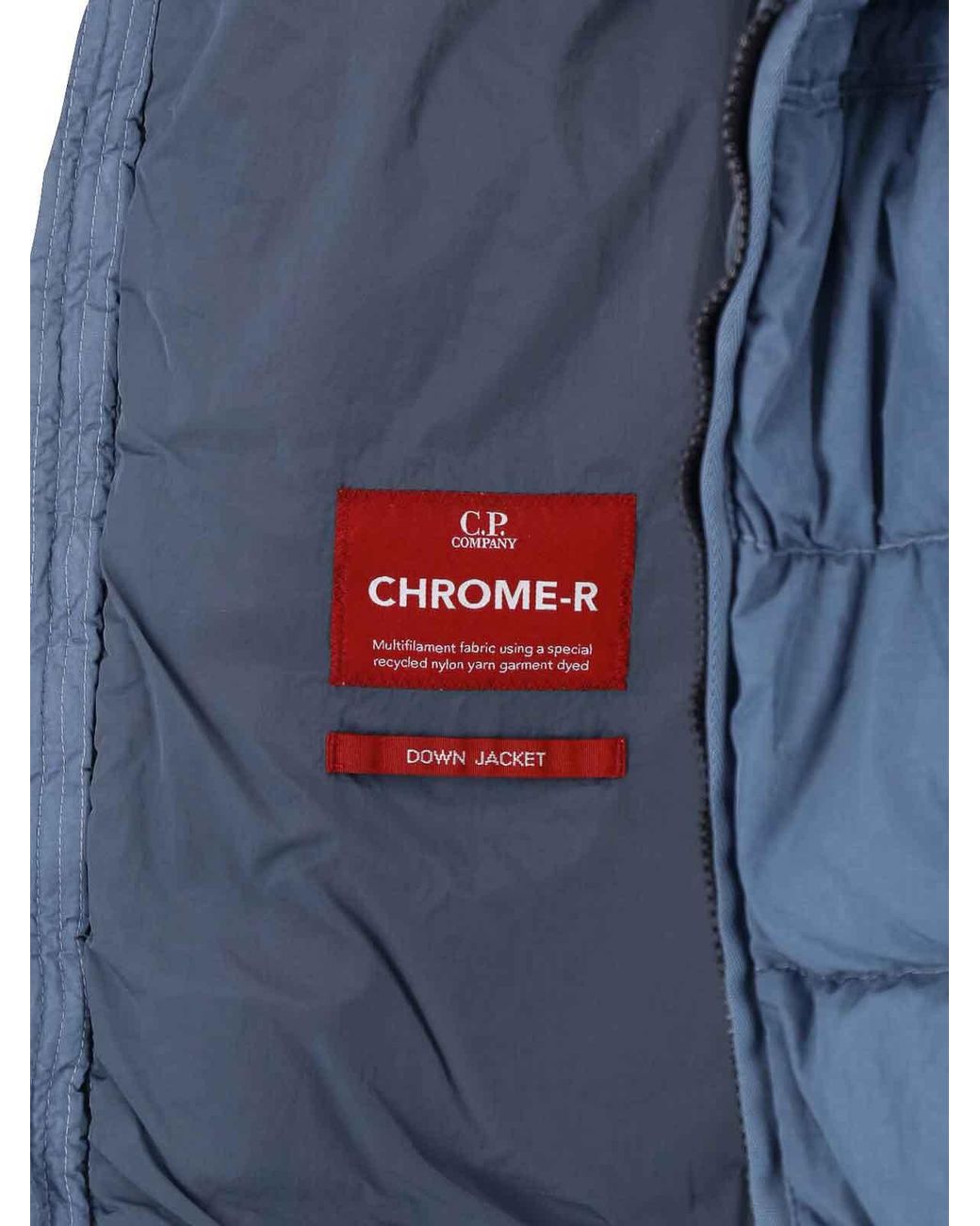 C P Company Blue Padded Down Jacket for men