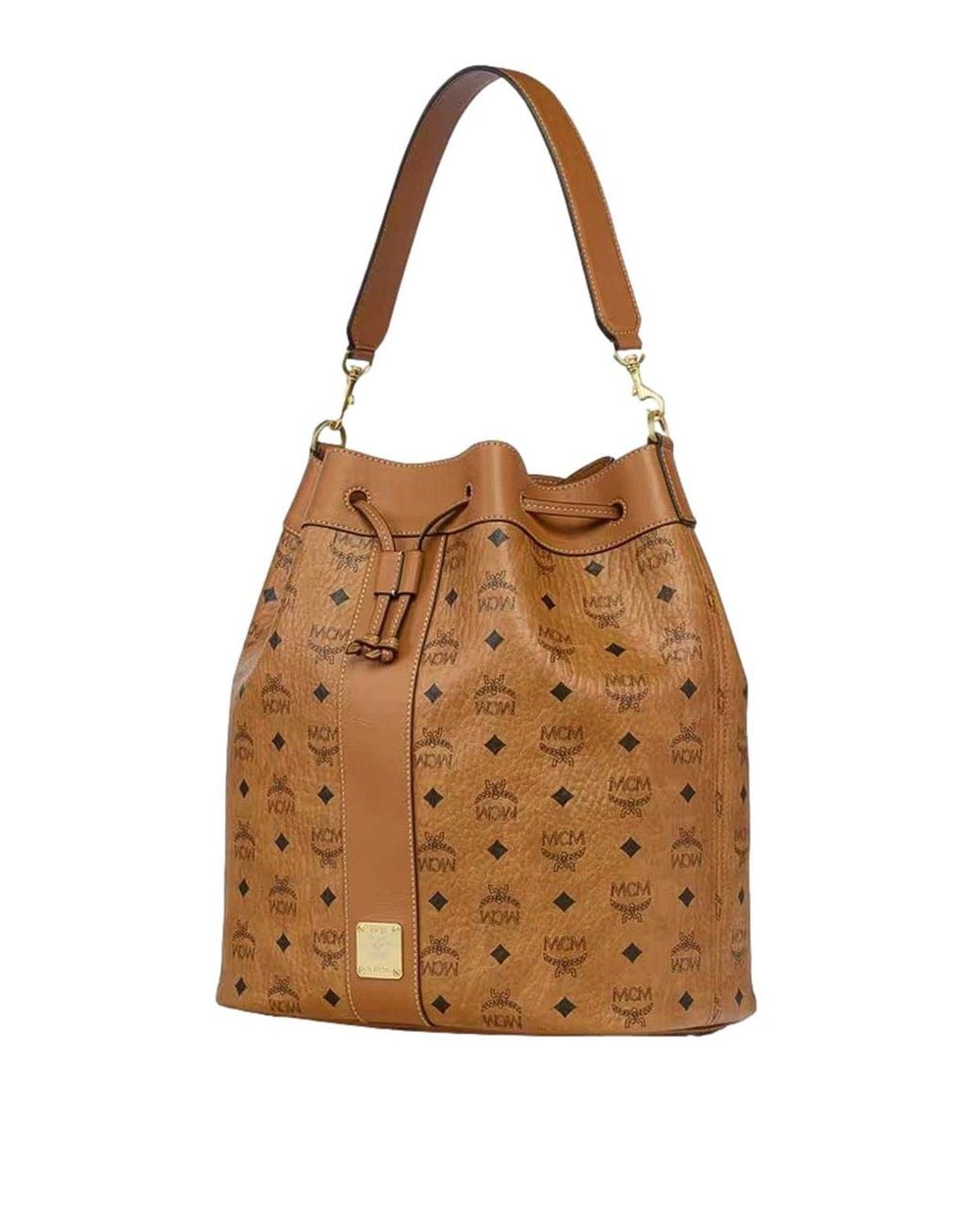 Dessau Drawstring Large di MCM in Brown