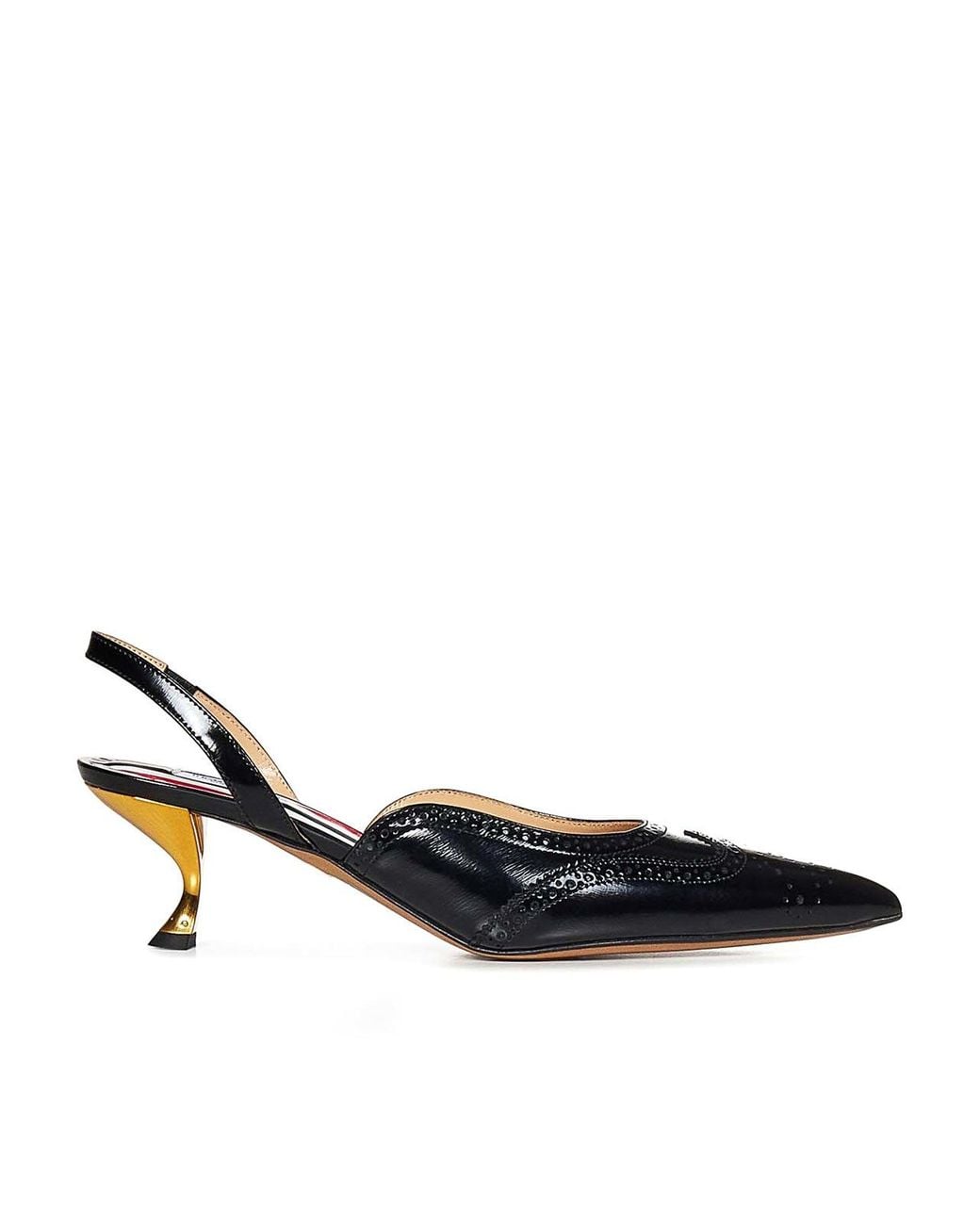 Thom Browne Black Slingback