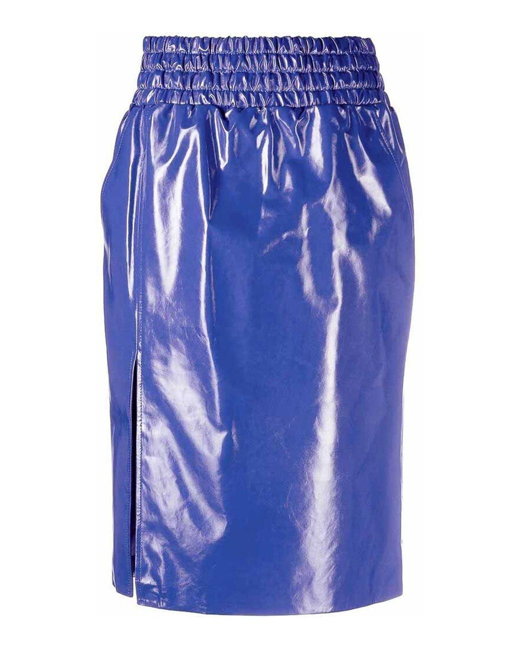 Tom Ford Blue Leather Skirt