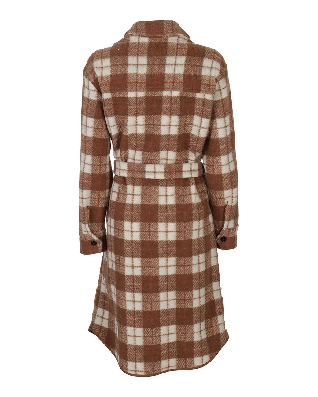 Woolrich Brown Checked Coat