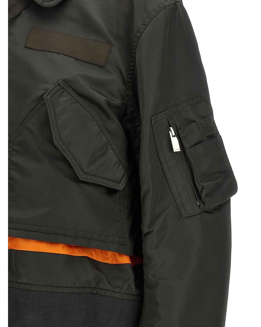 Sacai Black Double Layer Blouson
