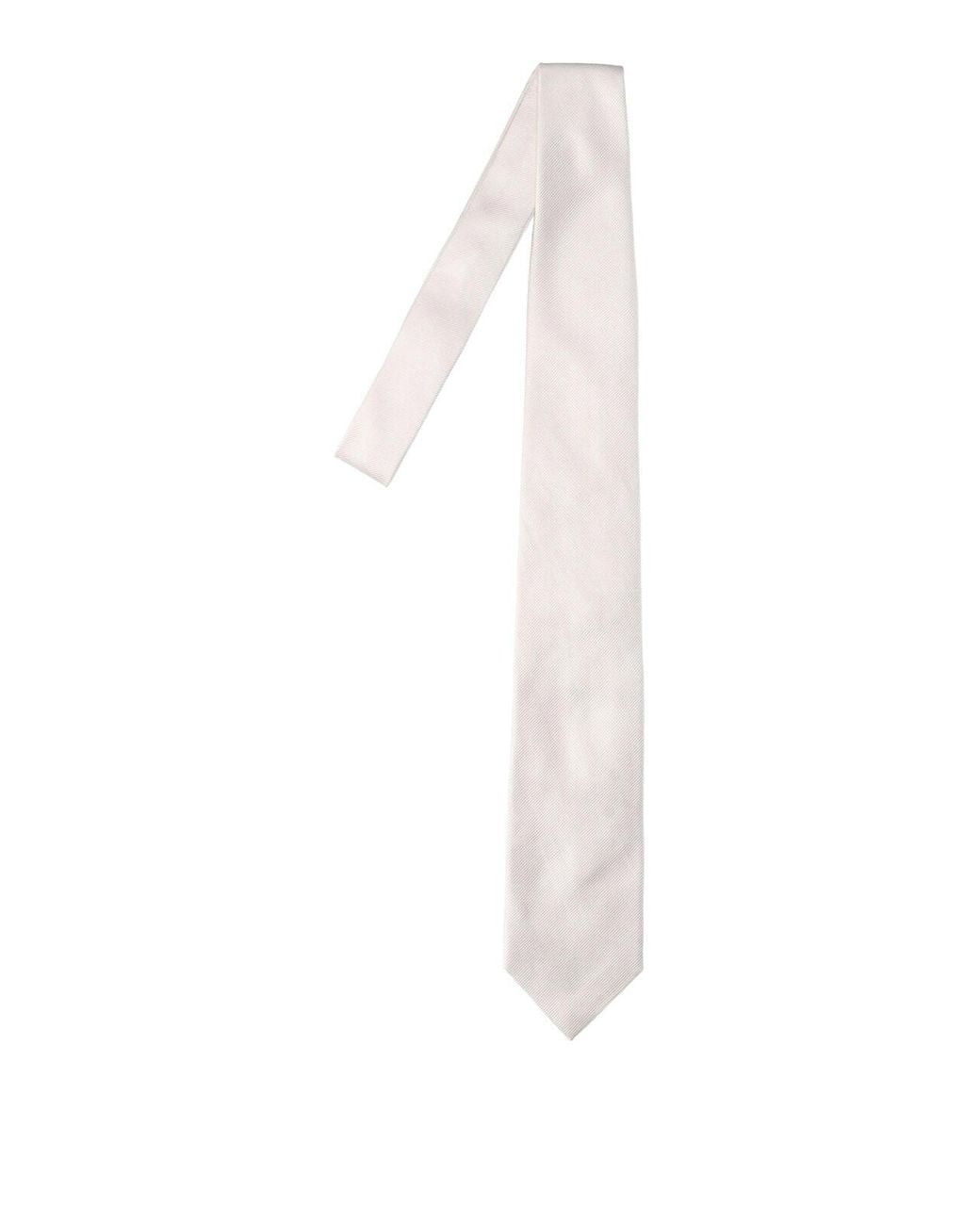 Tom Ford White Silk Tie for men