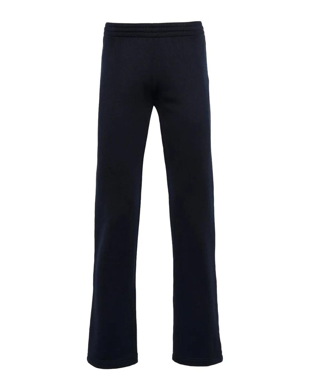 Balenciaga Blue Terry Low-Waist Cotton Pants for men