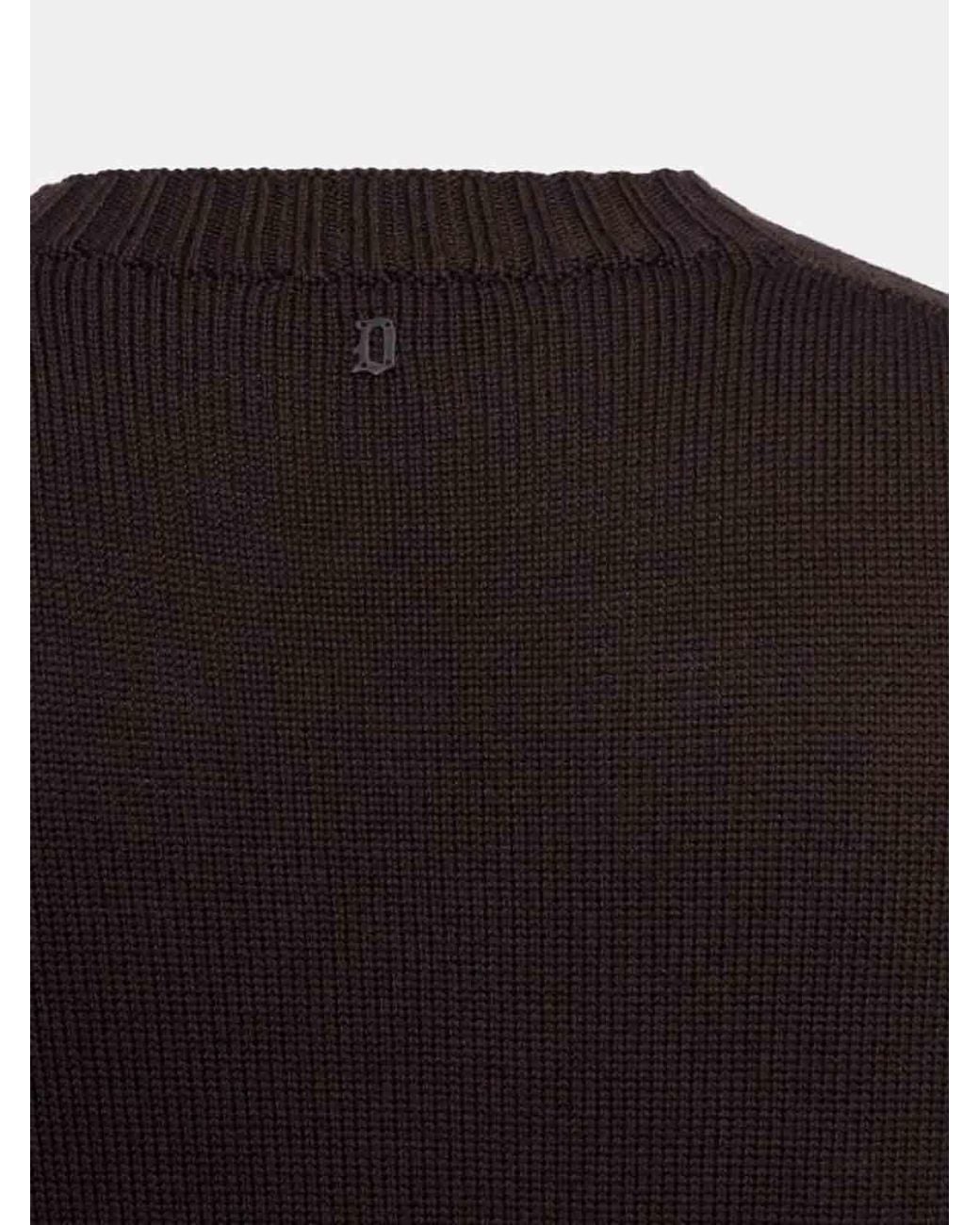 Dondup Black Girocollo Sweater for men