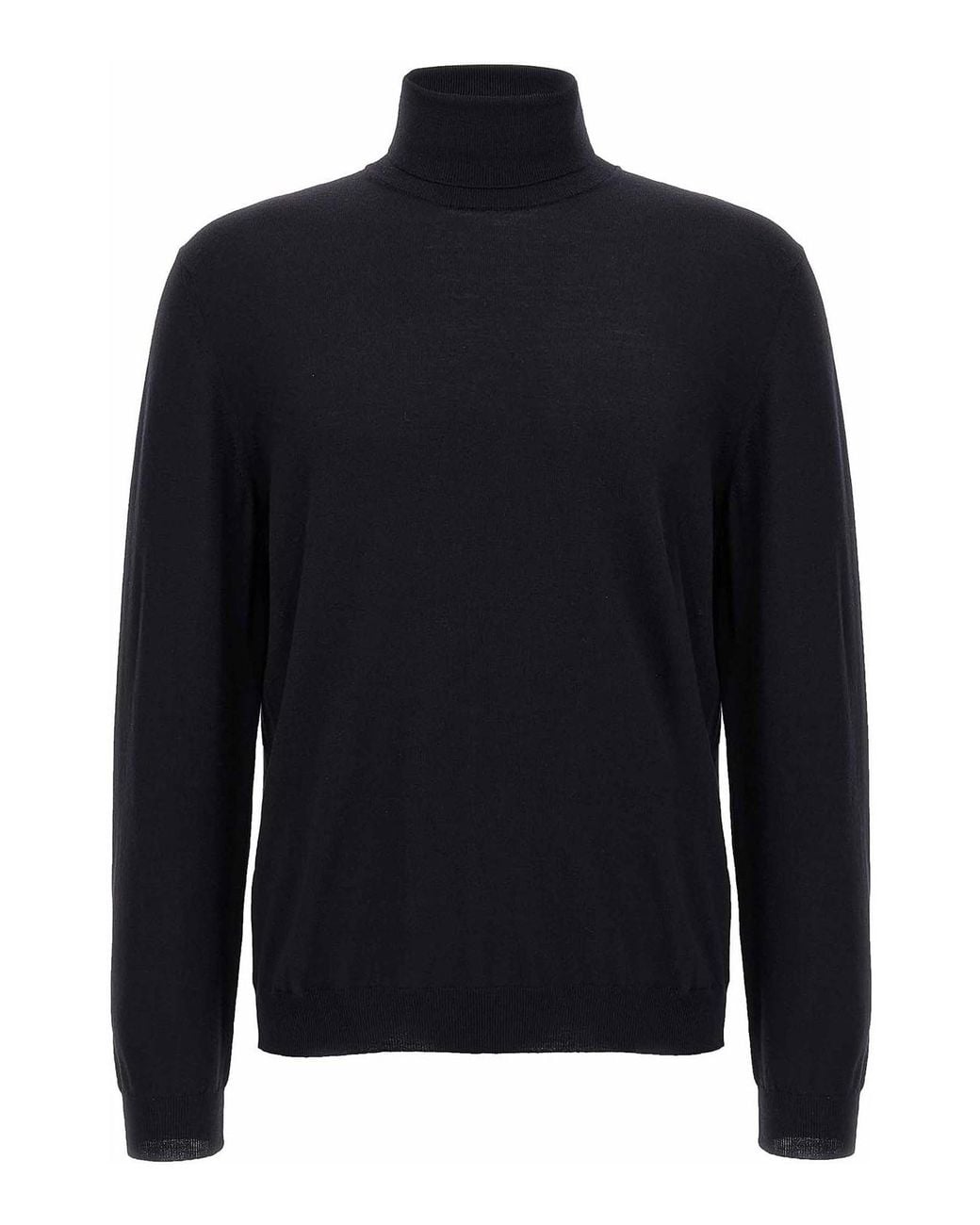 Zanone Blue Wool Turtleneck Sweater for men