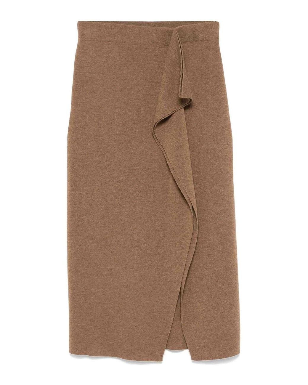 P.A.R.O.S.H. Brown Skirt