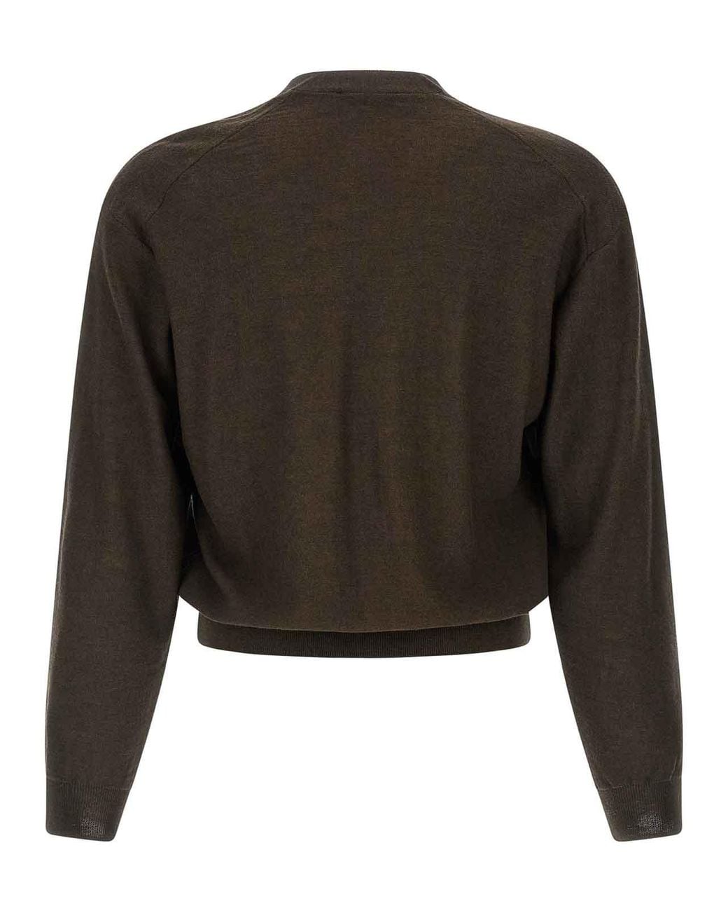 Lemaire Black Twisted Cardigan for men