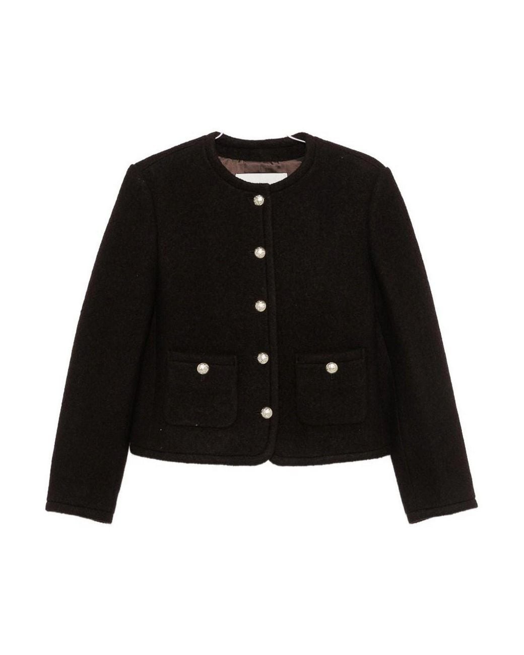 DUNST Black Wool Tweed Jacket