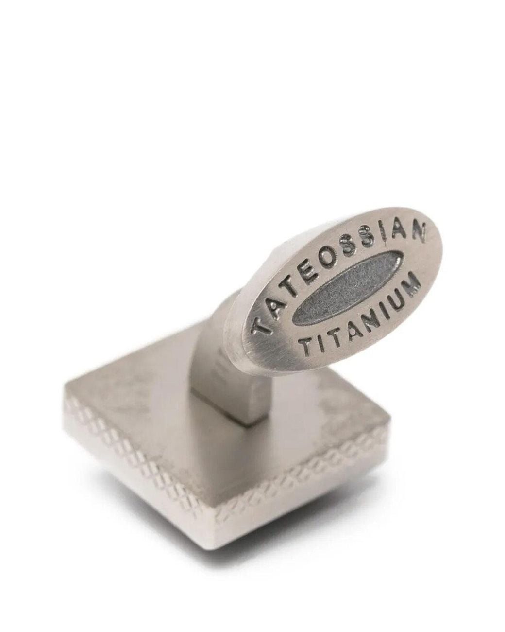 Tateossian White Titanium Classic Cufflinks for men