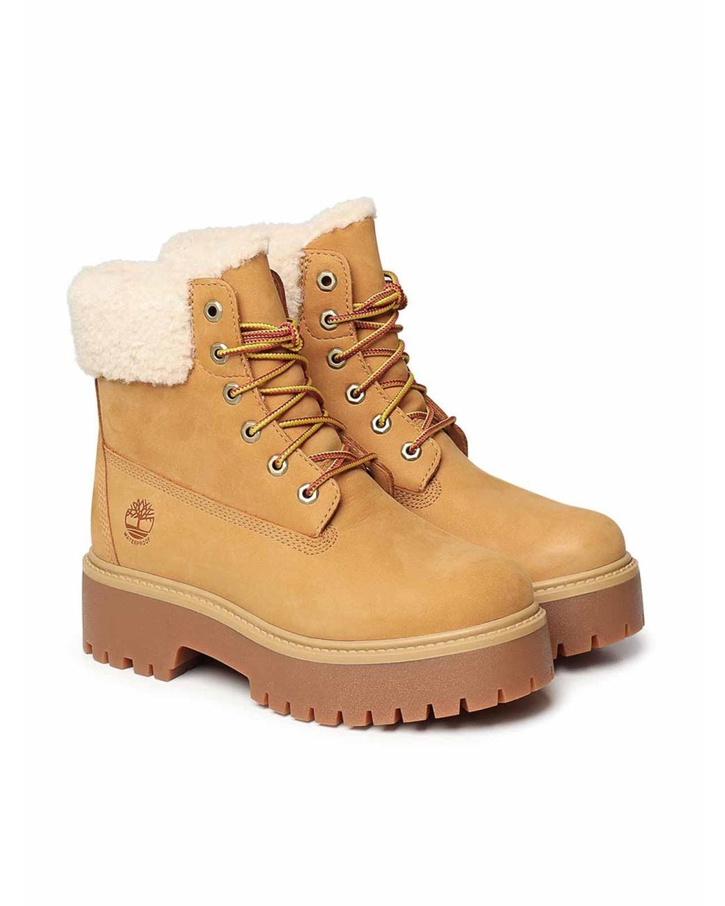 Timberland Natural Stone Street Waterproof Platform Boot