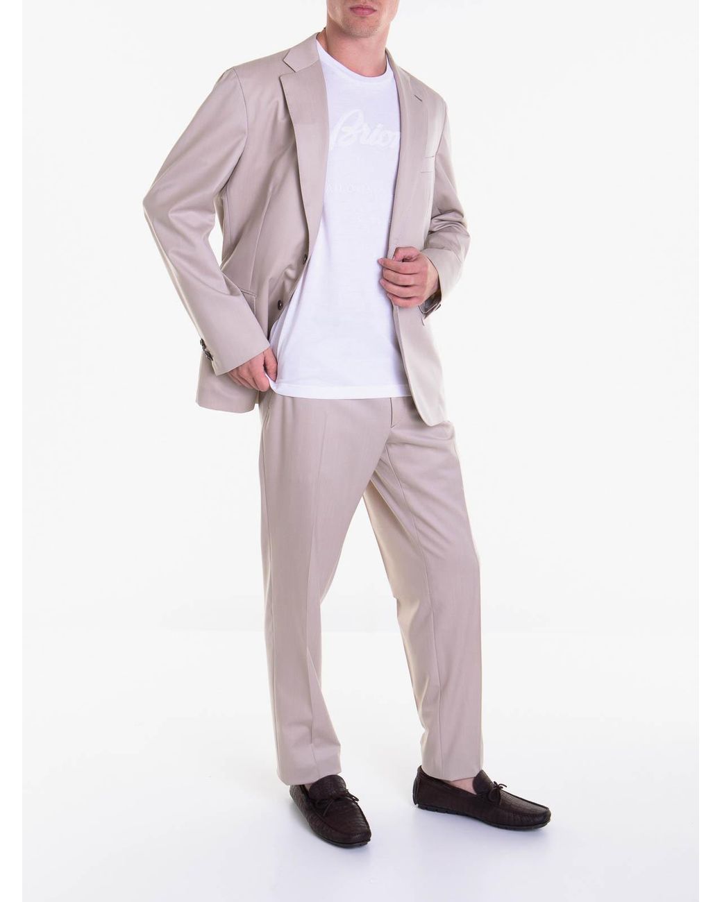 Brioni Pink Notched Lapels Suit for men