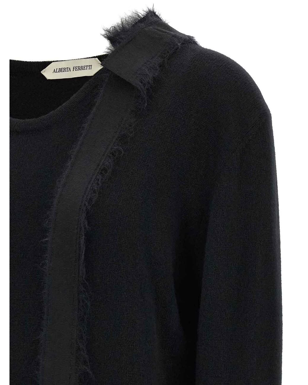 Pull Col Rond Alberta Ferretti en coloris Black
