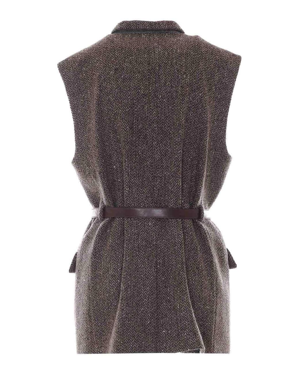 Brunello Cucinelli Brown Vest