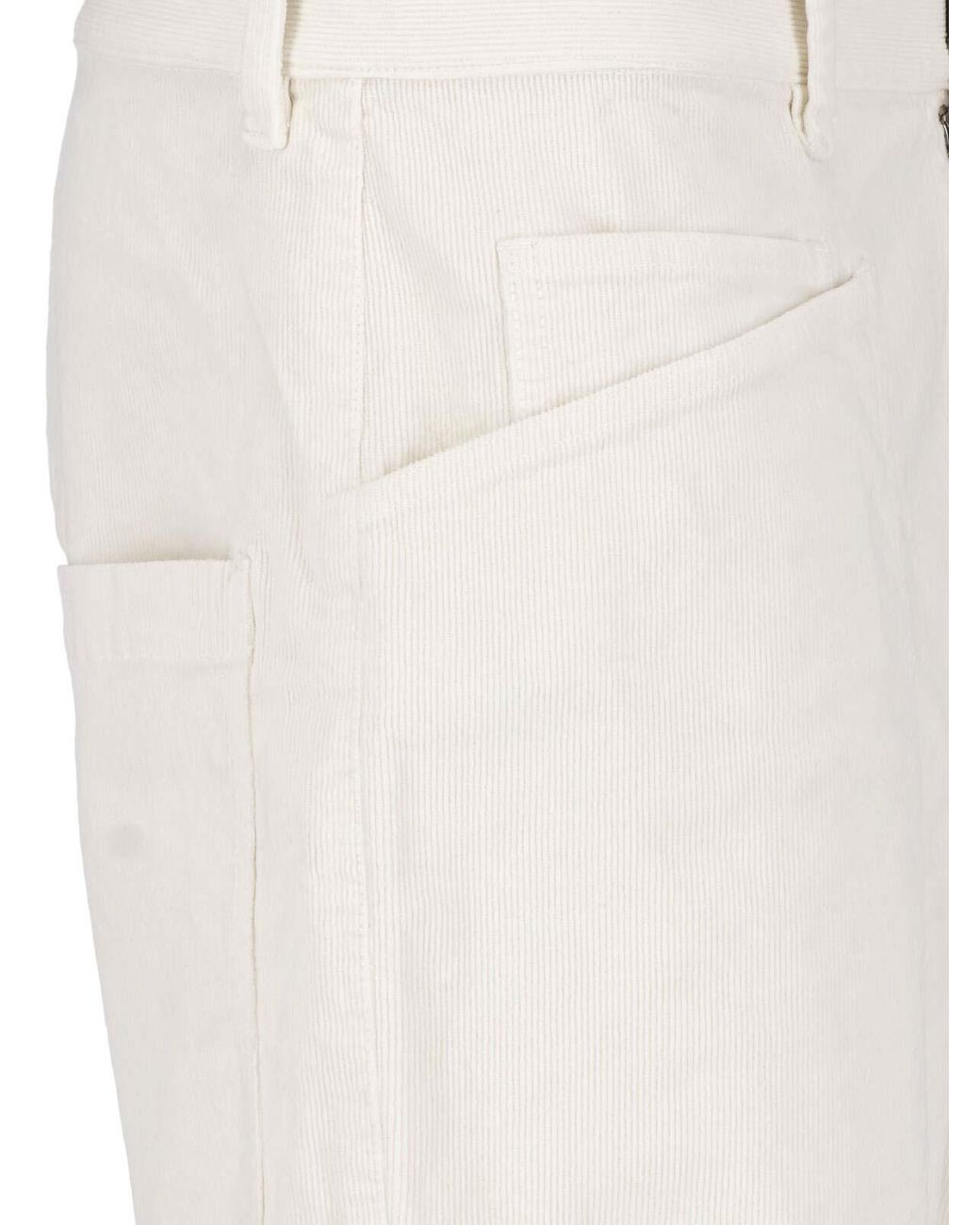 Nili Lotan White Rounded Pants