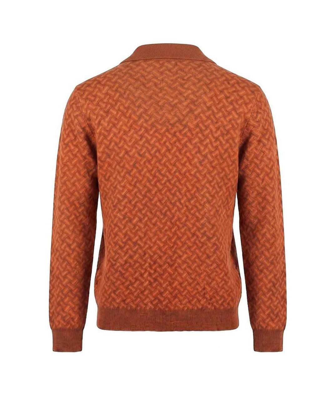 Drumohr Orange Polo for men