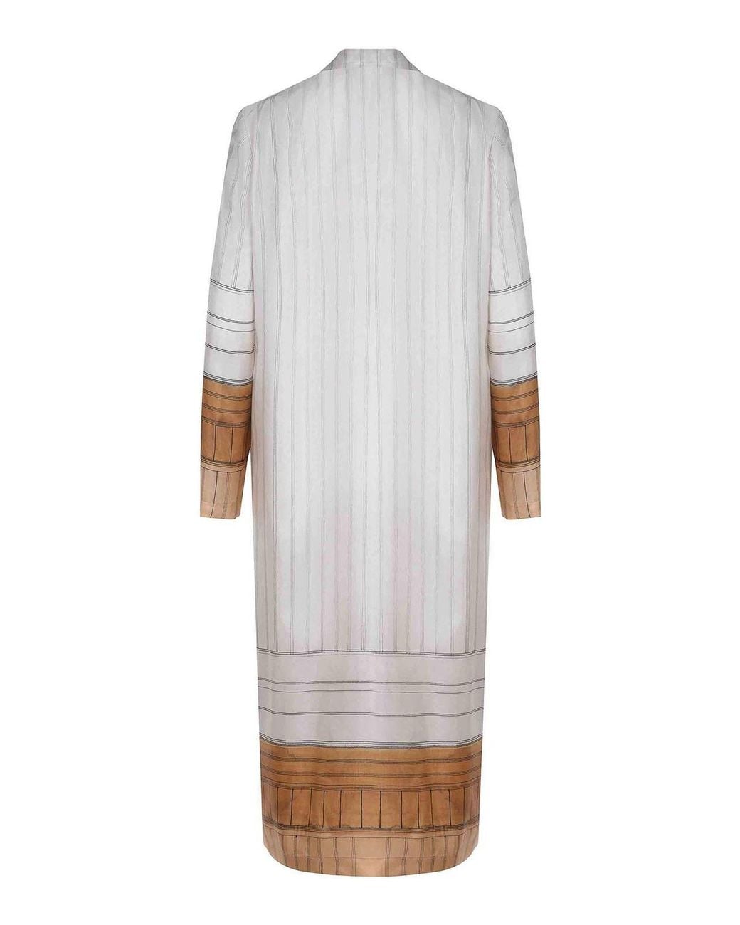 Alysi White Dress Made Of Silk