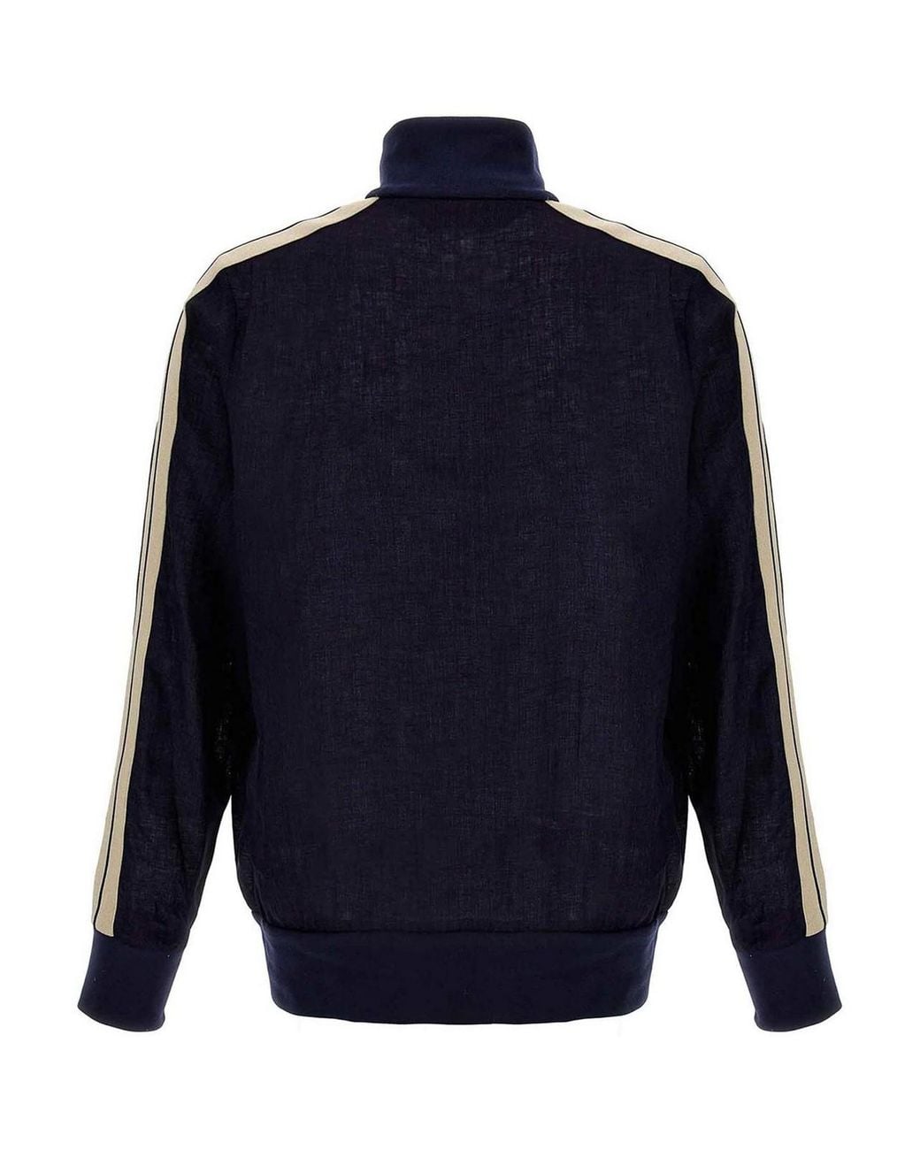 Palm Angels Blue 'Classic Logo Linen Track' Sweatshirt for men
