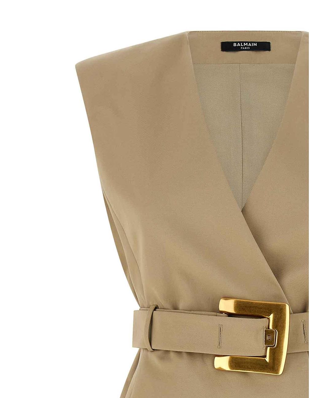 Balmain Natural Anthem Dress