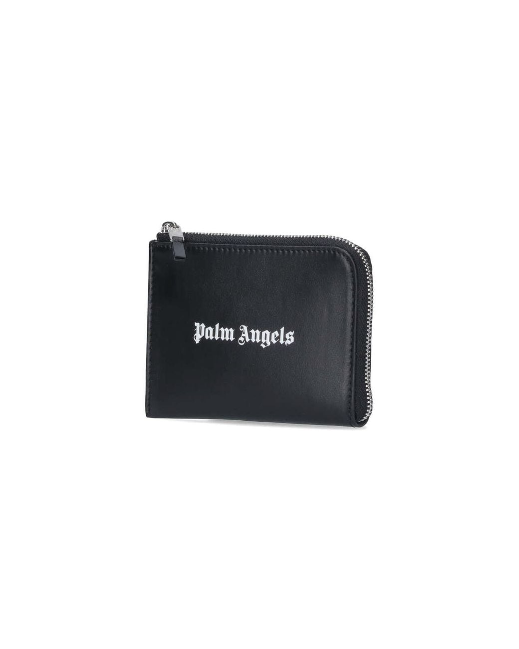 Palm Angels Black Logo Card Holder for men
