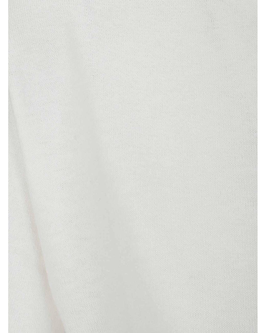 Extreme Cashmere White Corte-Sized Short Sleeve Crew T-Shirt