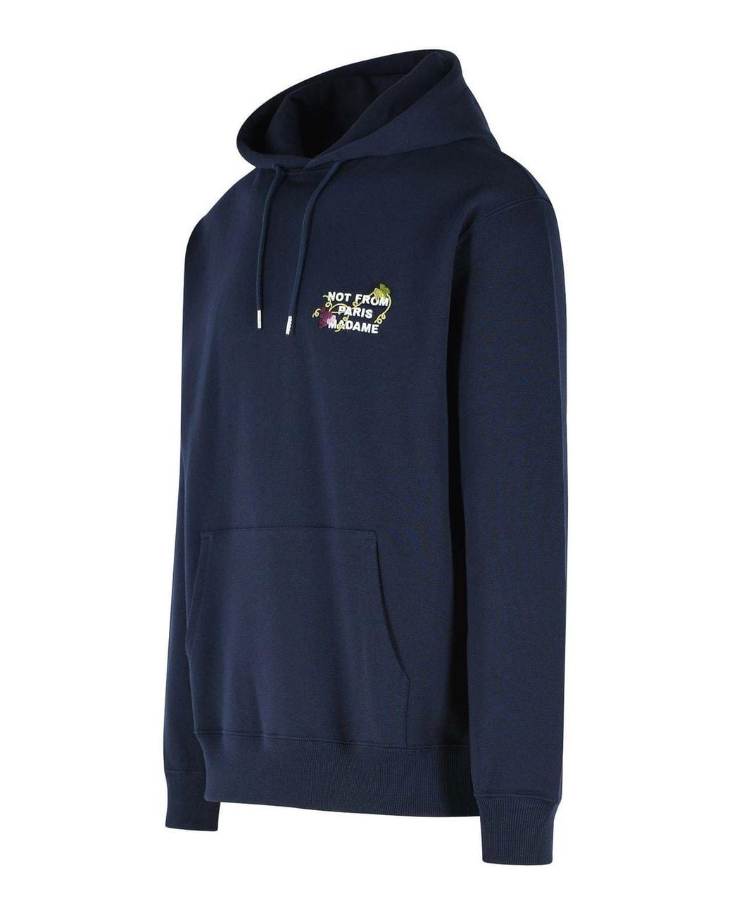 Drole de Monsieur Blue Vine Slogan' Cotton Sweatshirt for men