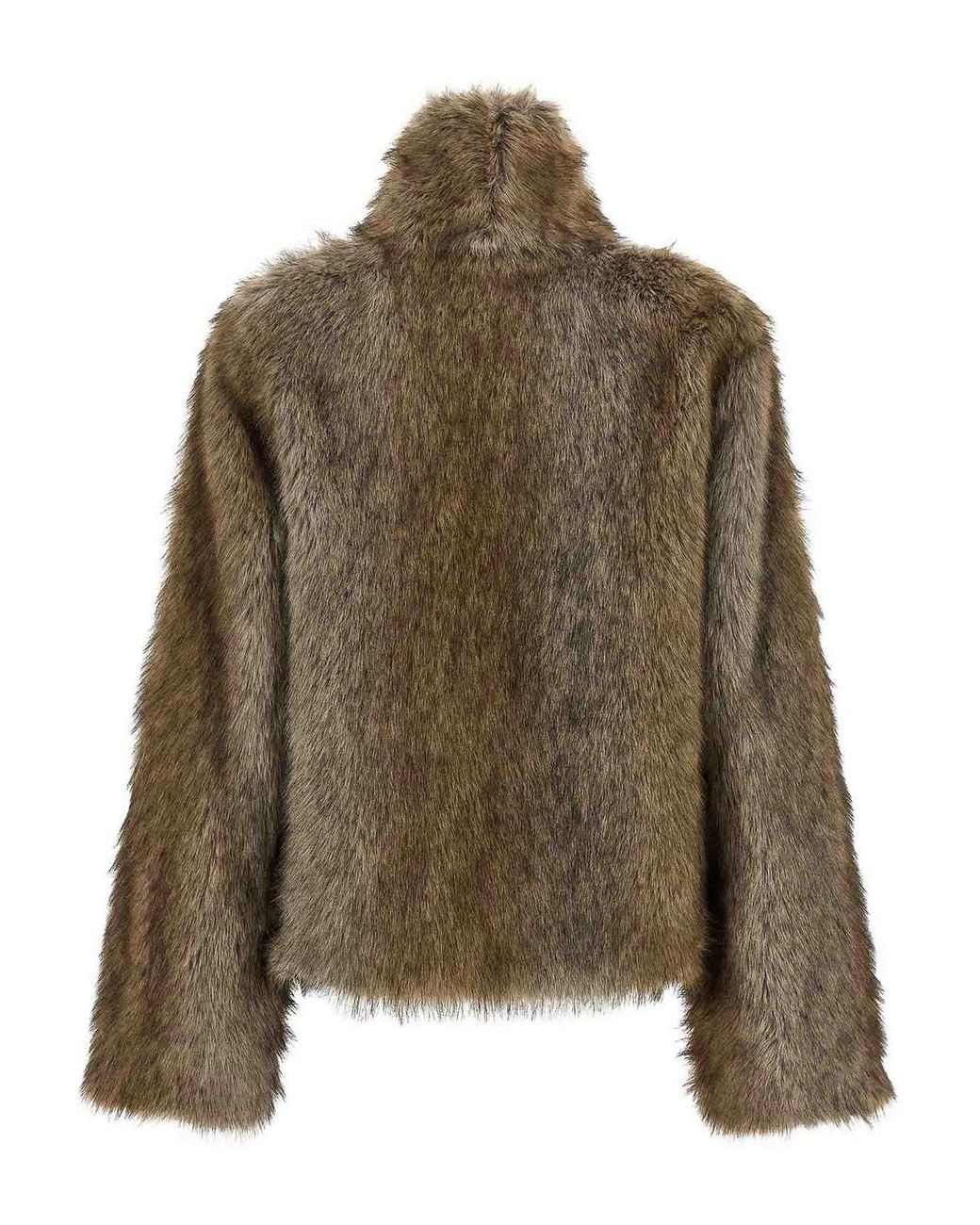 BB COUTURE Brown Eco-Fur Coat