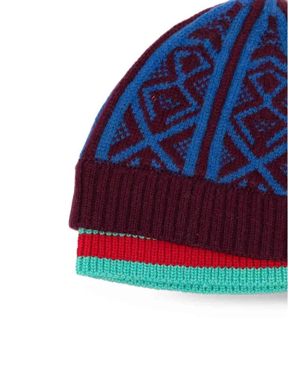 Dries Van Noten Blue Teach Hat