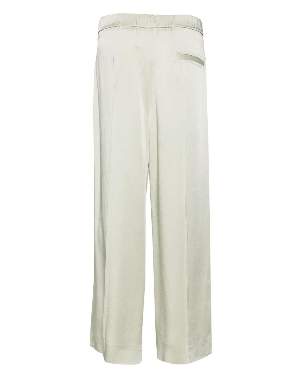 Jil Sander White Wide-Leg Trousers